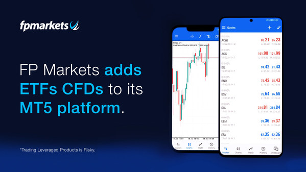 FP Markets adds ETFs CFDs to its MT5 platform