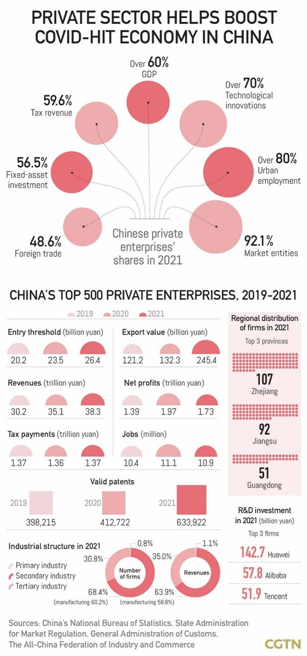 CGTN: Private sector helps boost virus-hit economy in China