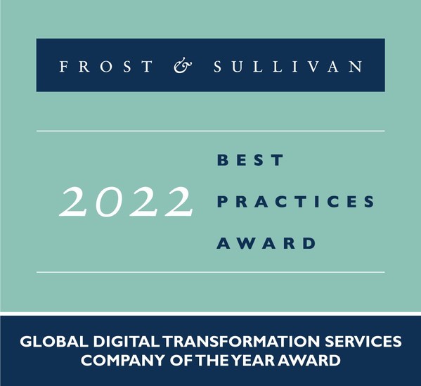 Globant Recognized by Frost & Sullivan with the 2022 Company of the Year Award in the Global Digital Transformation Services Industry