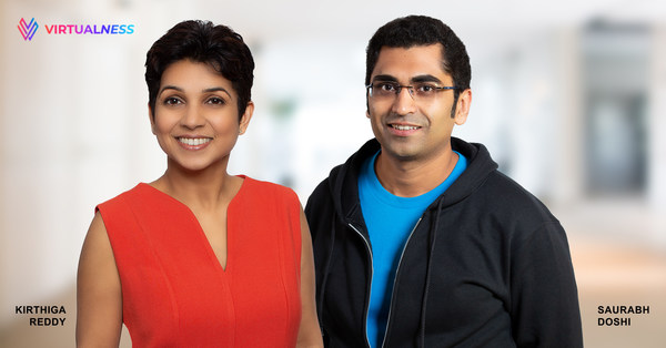 FORMER META AND VIACOM EXECUTIVES, KIRTHIGA REDDY AND SAURABH DOSHI CLOSE OVERSUBSCRIBED $8M SEED ROUND FOR WEB3 STARTUP VIRTUALNESS