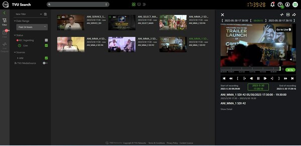 TVU MediaMind and TVU Search Power ANI's Revolutionary Approach to Video Ingest and Clipping
