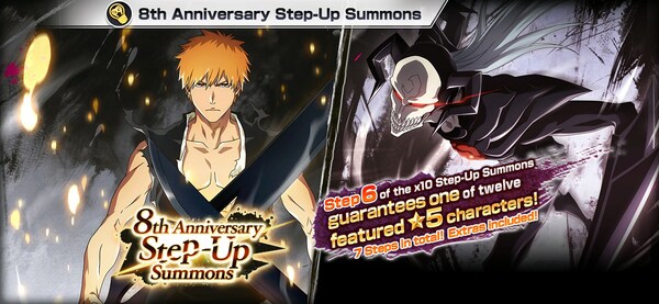 "Bleach: Brave Souls" 8th Anniversary Celebratory Campaign Underway