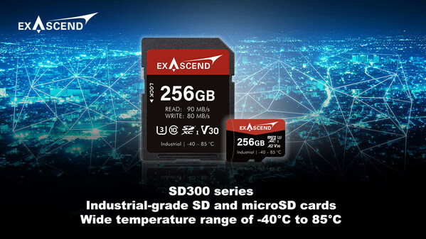 Exascend Launches Industrial-Grade SD and MicroSD Cards to Meet Growing IoT Edge Storage Demand