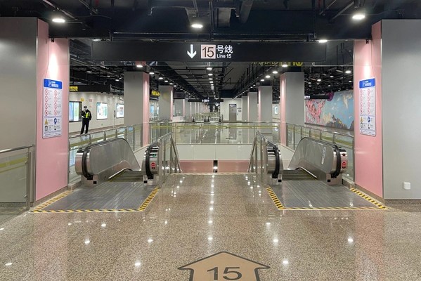 Hitachi Elevator Provides 201 Escalators to Shanghai's Metro Line 15