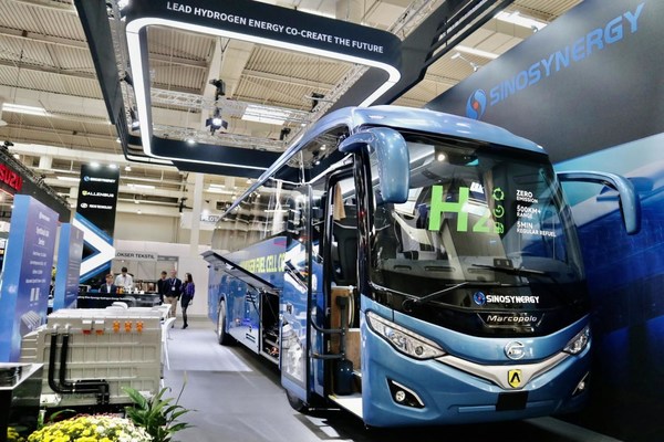 The First Hydrogen Fuel Cell Journey Coach in Europe Presented by Sinosynergy in IAA 2022