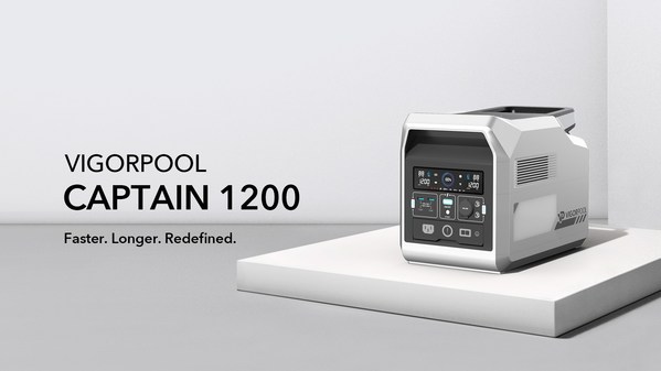 VIGORPOOL Launches A New Generation Of Smart Solar Generator - CAPTAIN 1200