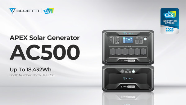 BLUETTI AC500 Solar Generator Wins CES 2023 Innovation Awards