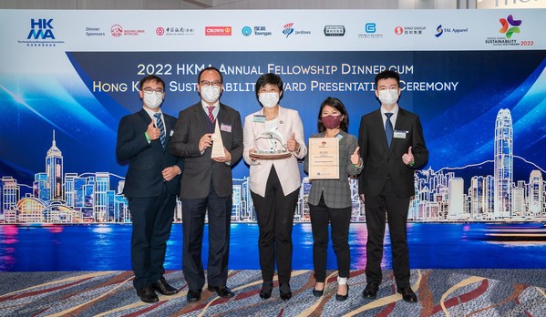 Sino Land wins the Grand Award at the HKMA Hong Kong Sustainability Award 2022