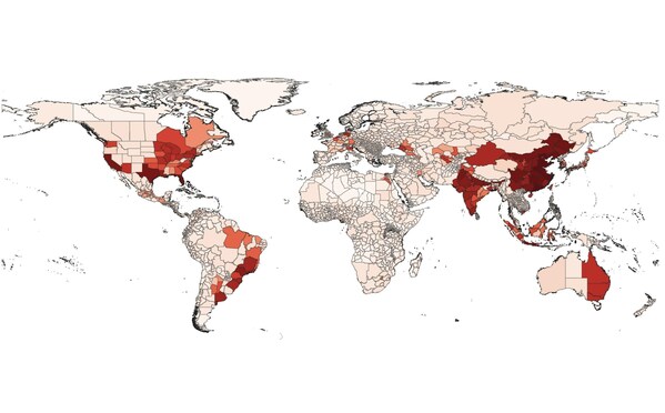 PROVINCES IN CHINA AND UNITED STATES LEAD GLOBAL RANKING FOR RISK FROM CLIMATE CHANGE AND EXTREME WEATHER