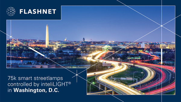 Flashnet solution selected to power up 75k smart streetlamps in Washington, D.C.