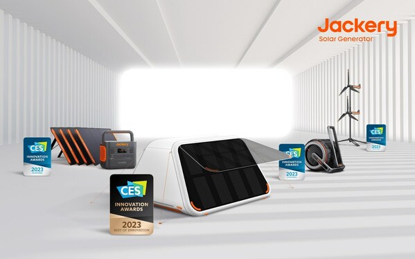 Jackery Bags Four CES 2023 Innovation Awards for its Innovative Portable Renewable Energy Solutions