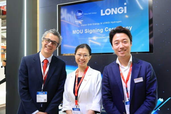 LONGI HYDROGEN AND VISION GRID ENERGY JOIN HANDS IN LANDMARK AGREEMENT