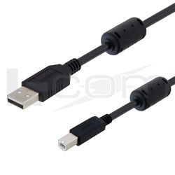 L-com Debuts Low-Smoke Zero-Halogen USB 2.0 Cables with Ferrites