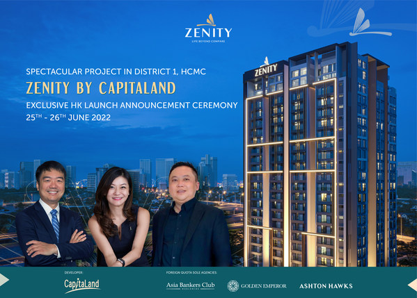 Rare Riverside Project Presented by CapitaLand in District 1 CBD, Vietnam with Exclusive Foreign Quota First Launches in Hong Kong