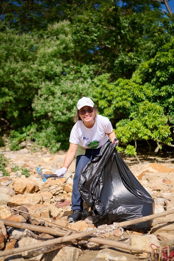 AXA management and employees conducted beach clean-up