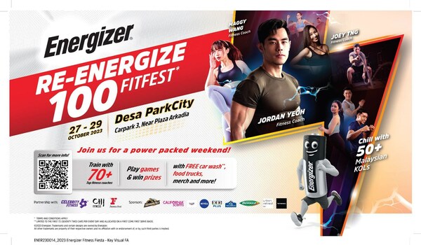 Power Up with Energizer's Re-Energize 100% Fitfest this October