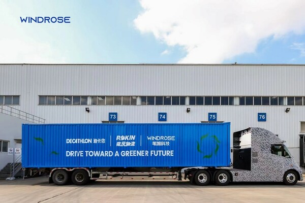 Windrose Technology electric heavy-duty truck successfully completes high-temperature and high-altitude testing in collaboration with Decathlon and Rokin