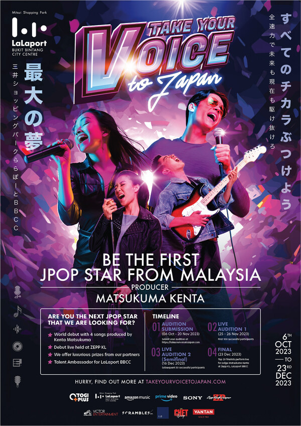 OTOGI PLUS and LaLaport BBCC KICKS OFF "TAKE YOUR VOICE TO JAPAN 2023" SINGING COMPETITION TO MALAYSIA