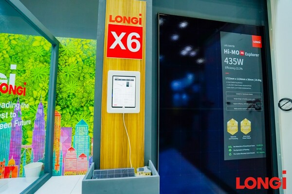 LONGi displays its Hi-MO series modules at the IGEM Exhibition in Malaysia