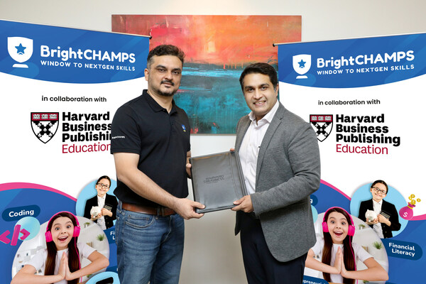 BrightCHAMPS partners with Harvard Business Publishing Education for its learning platform & programme certificates